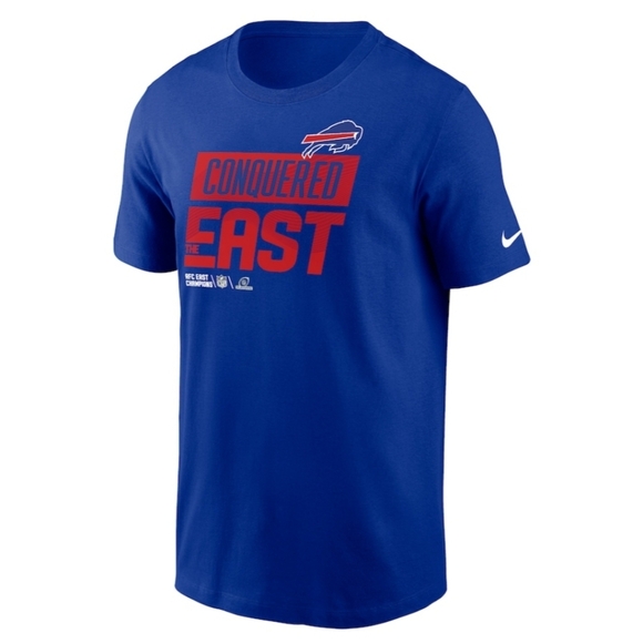 Nike Buffalo Bills AFC East Division Champs NFL Locker Room T-Shirt Men's Large - Picture 2 of 3